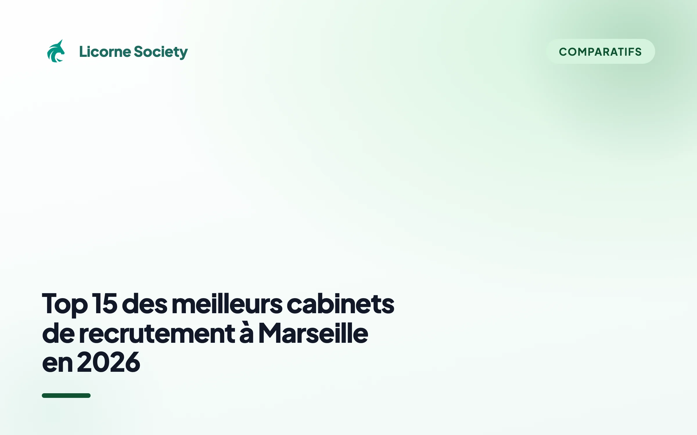 Top 15 des meilleurs cabinets de recrutement à Marseille