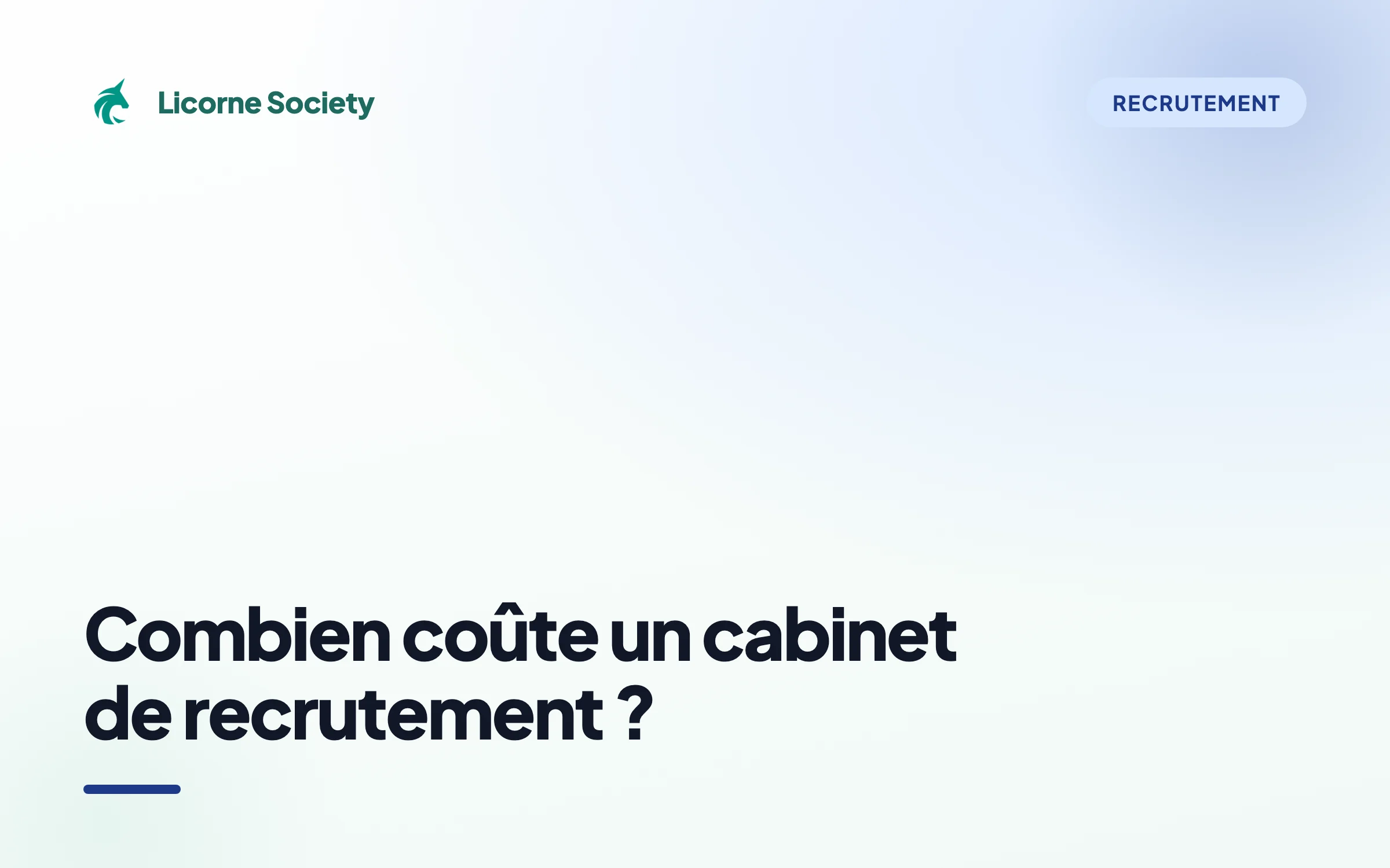 Combien coûte un cabinet de recrutement ? Le tarif en 2026