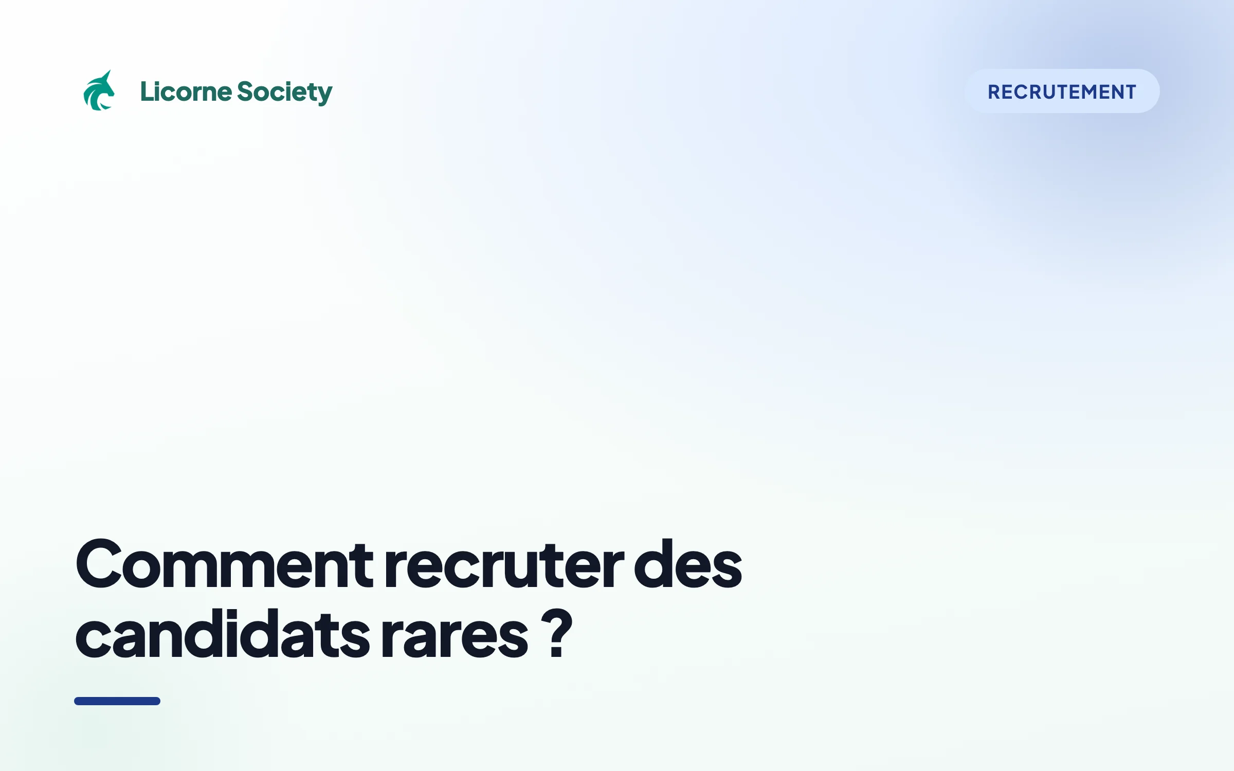 Comment faire face à la pénurie de candidats ?