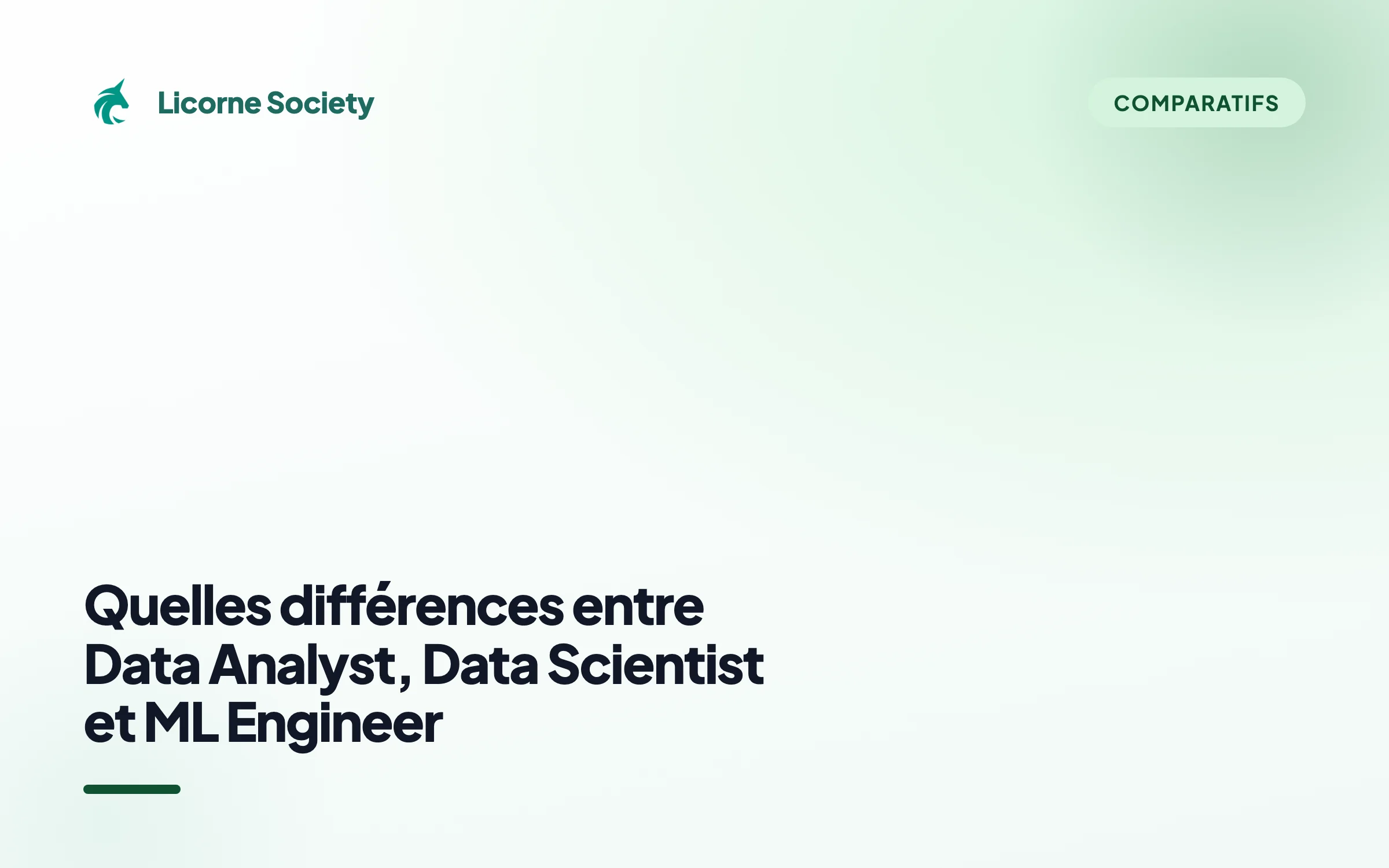Data Analyst vs Data Scientist vs ML Engineer : différences