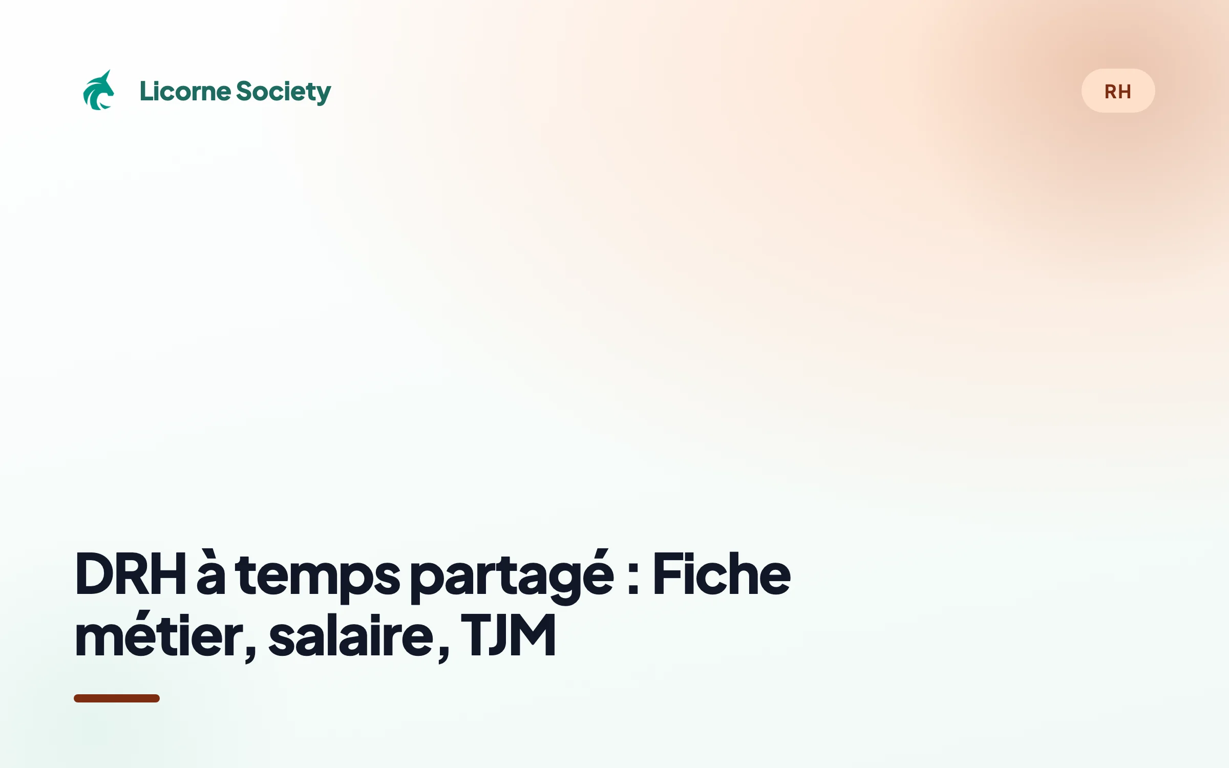 DRH à temps partagé : Fiche métier, salaire, TJM en 2026