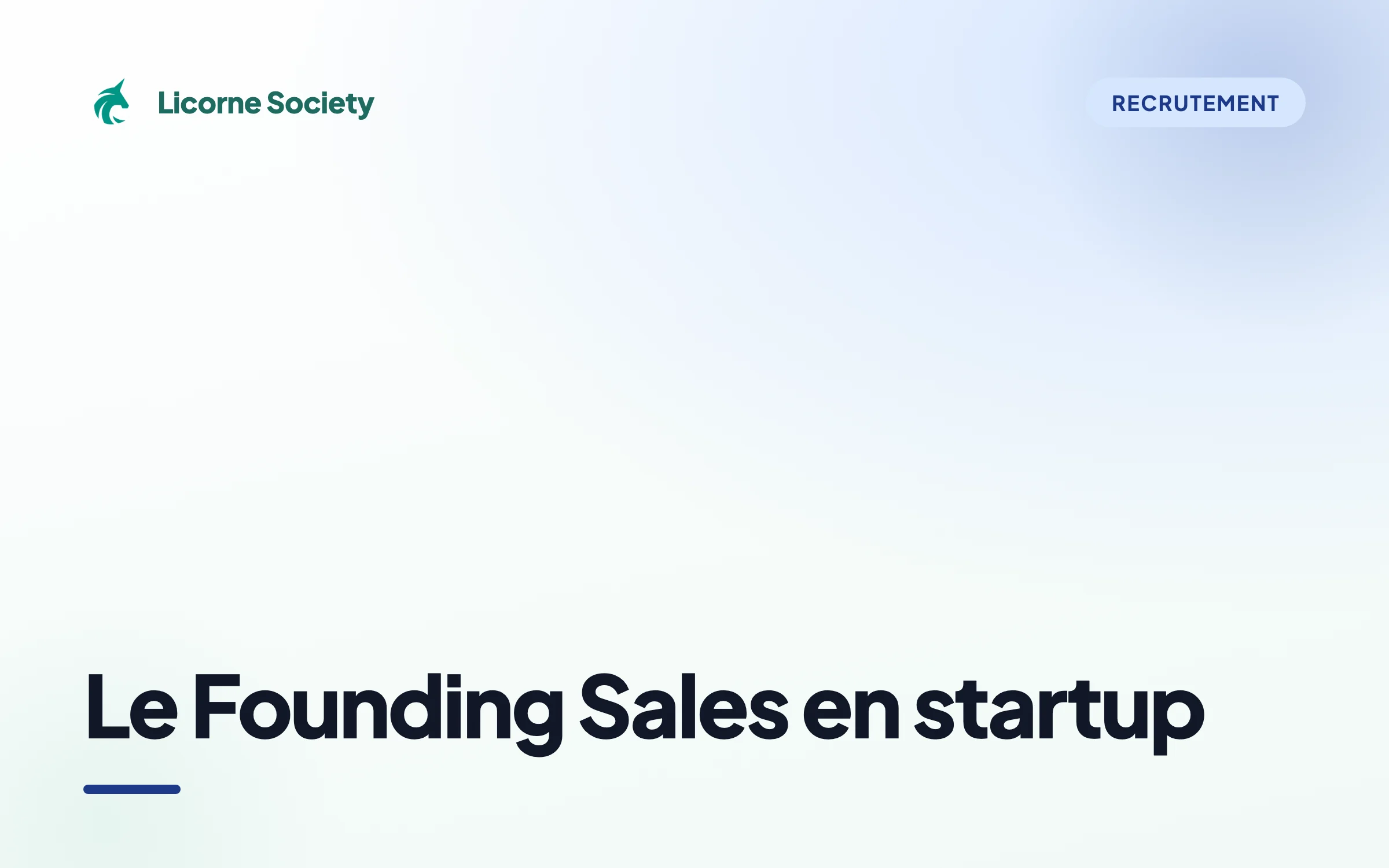 Founding Sales : Les clés pour comprendre ce métier