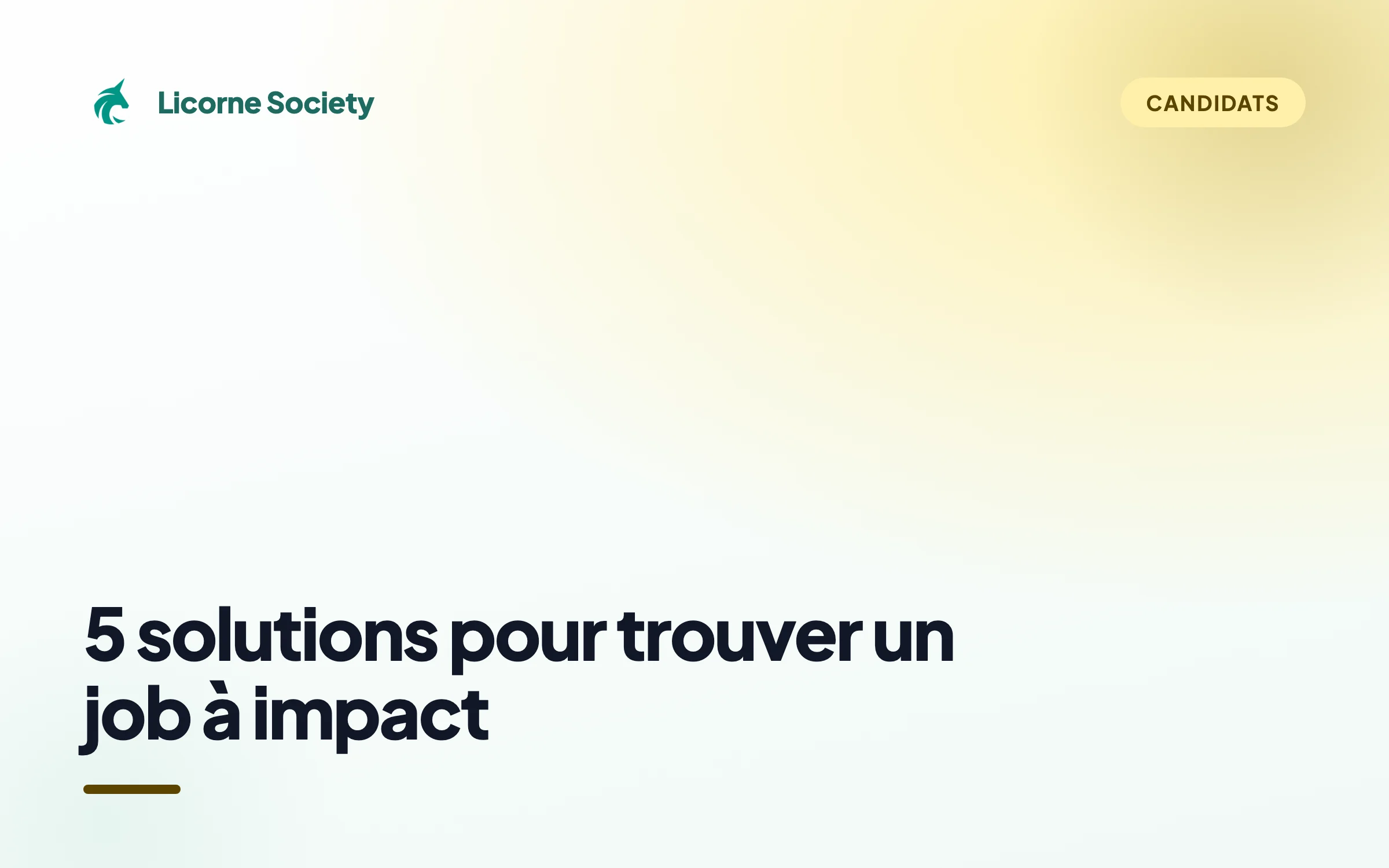5 solutions pour trouver un job à impact pour 2026