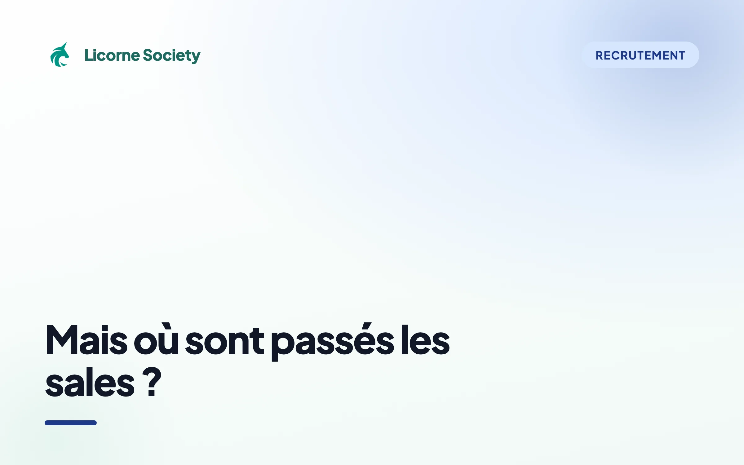 Pénurie de profils Sales en France