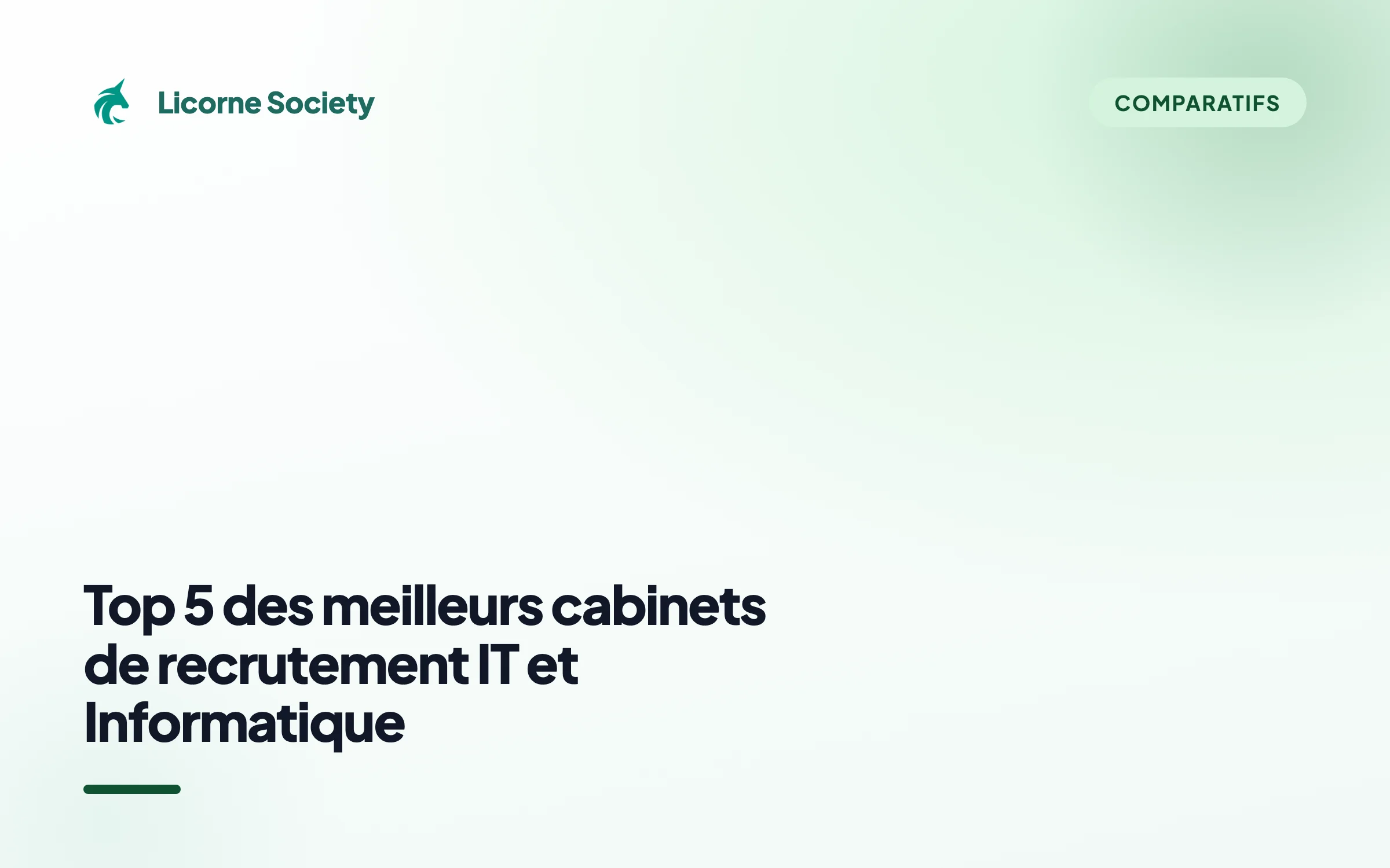 Top 5 des meilleurs cabinets de recrutement IT en 2026