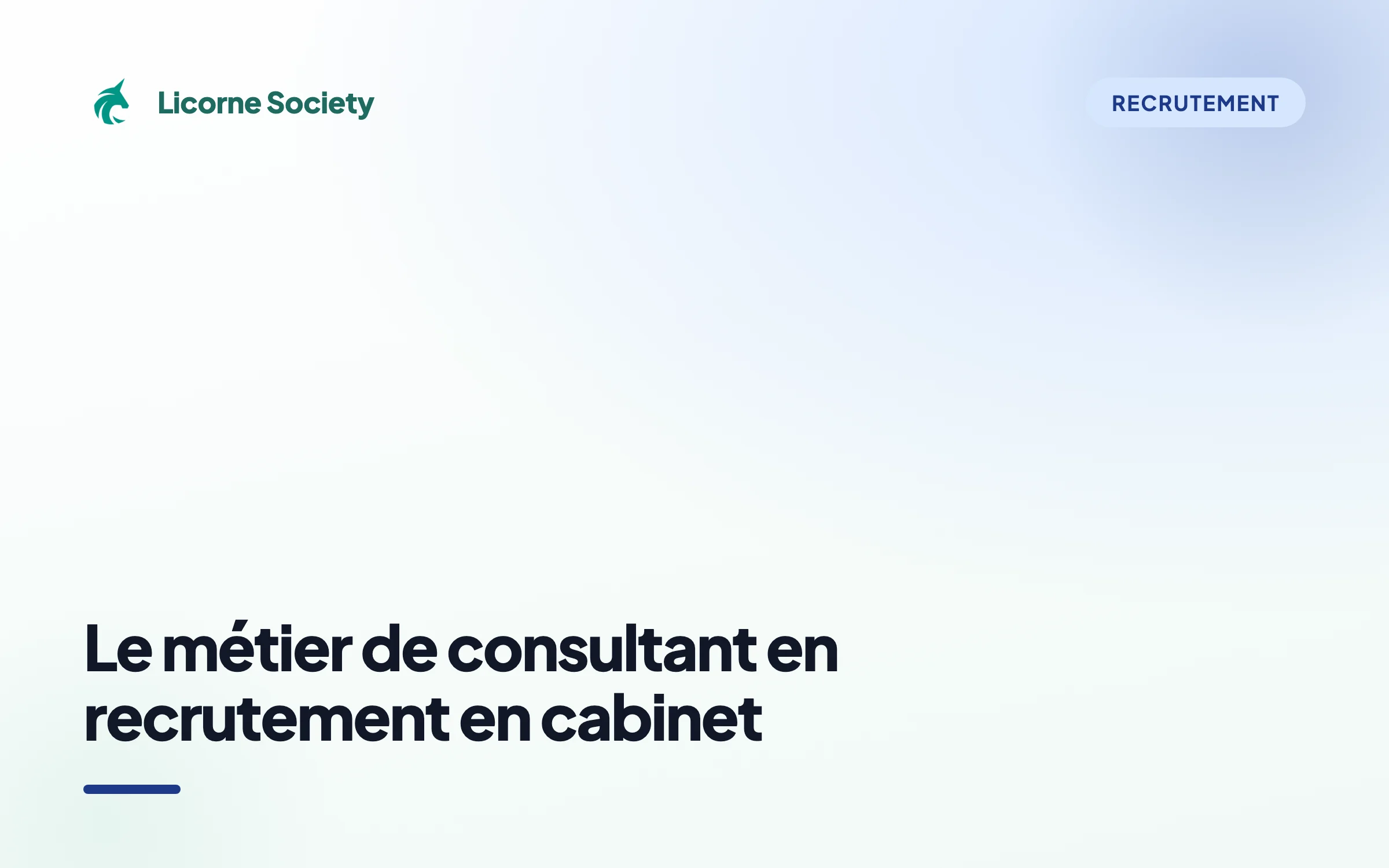Consultant en recrutement en cabinet : rôle et salaire