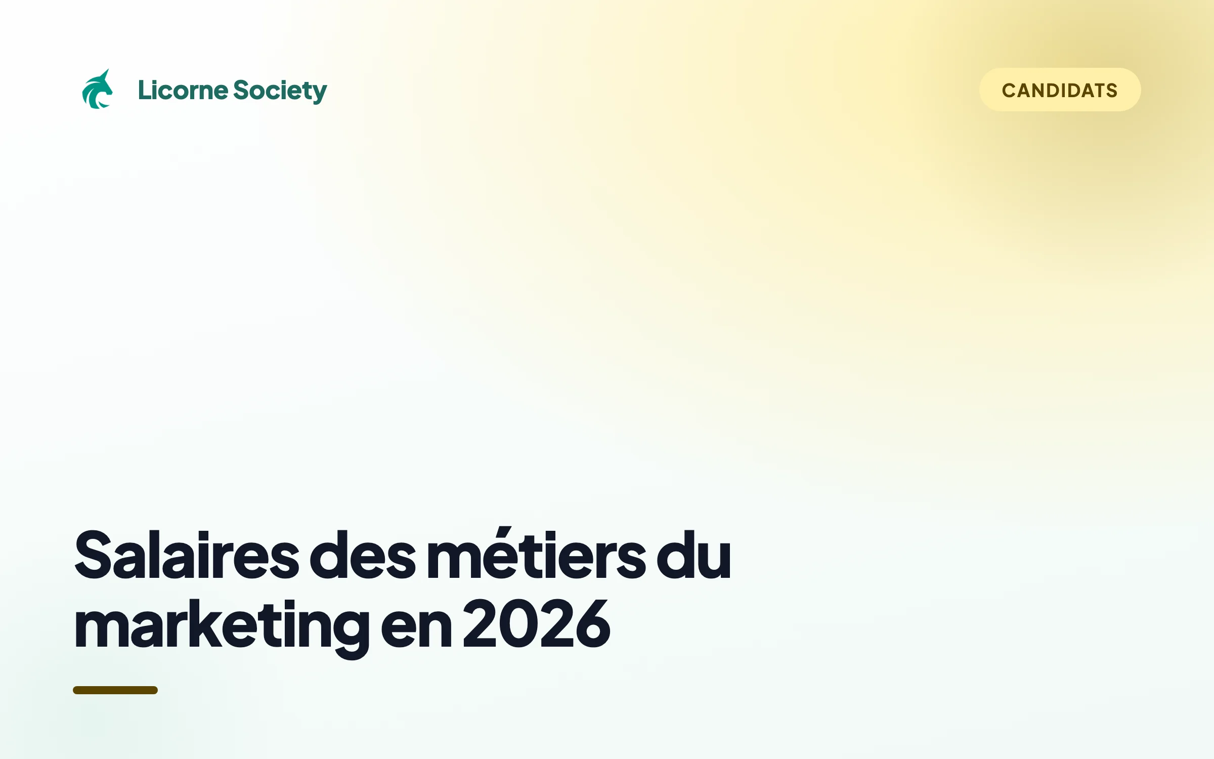 Salaires des métiers du marketing en 2026 : Etude complète