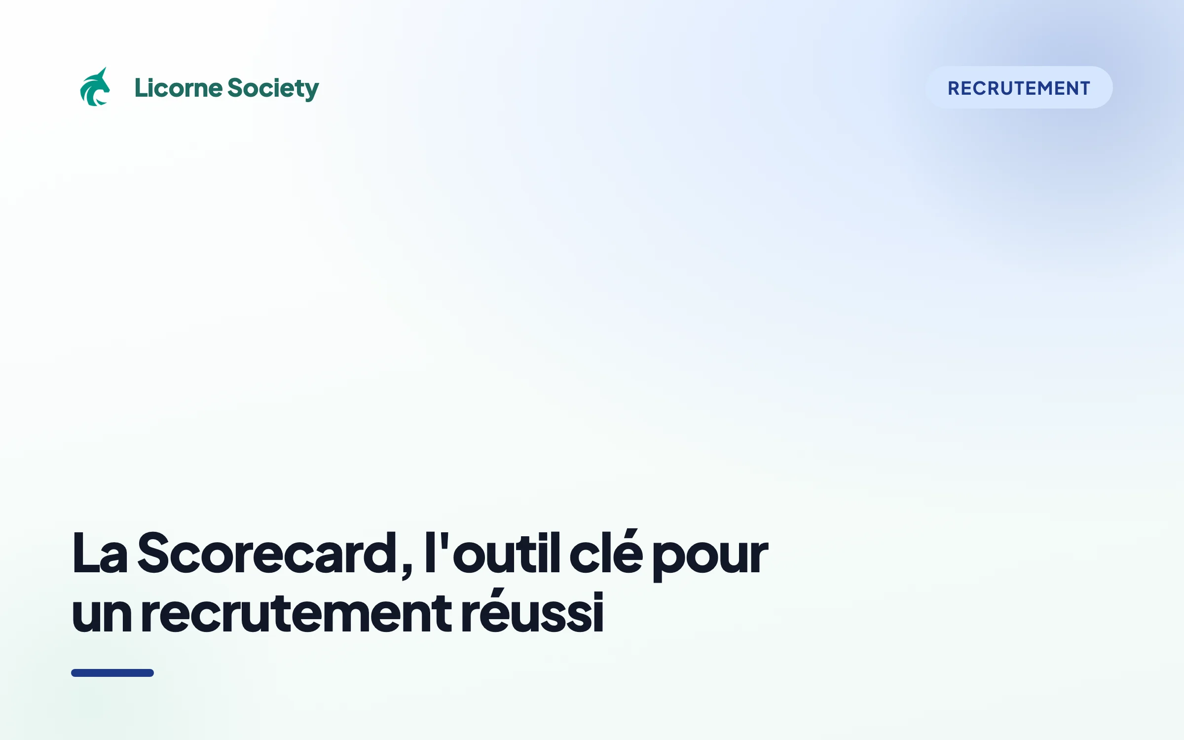 La Scorecard de recrutement, l'outil clé pour une embauche réussie