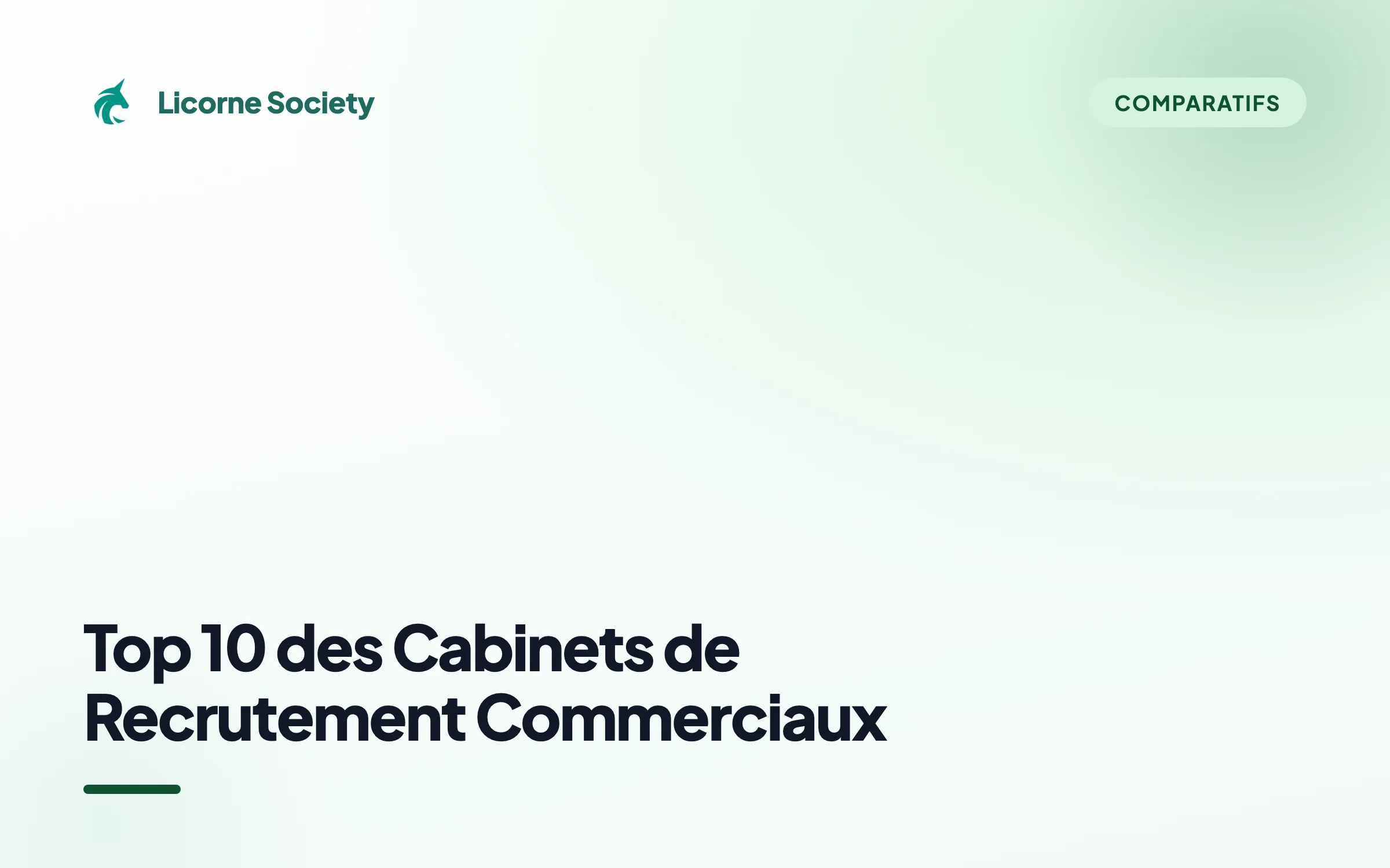 TOP 10 des meilleurs de Cabinet de Recrutement Commerciaux