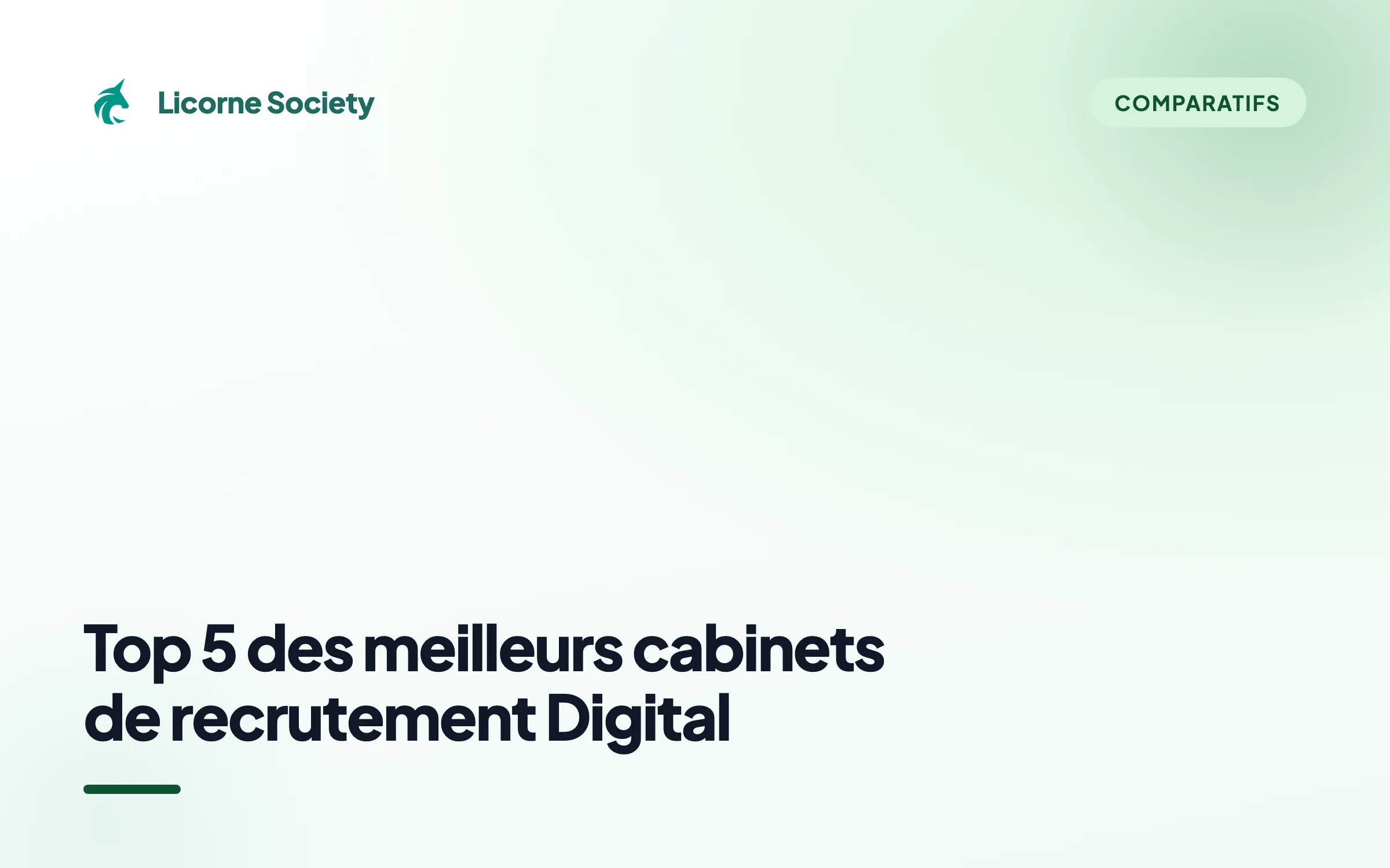 Top 5 des cabinets de recrutement Digital (2026)