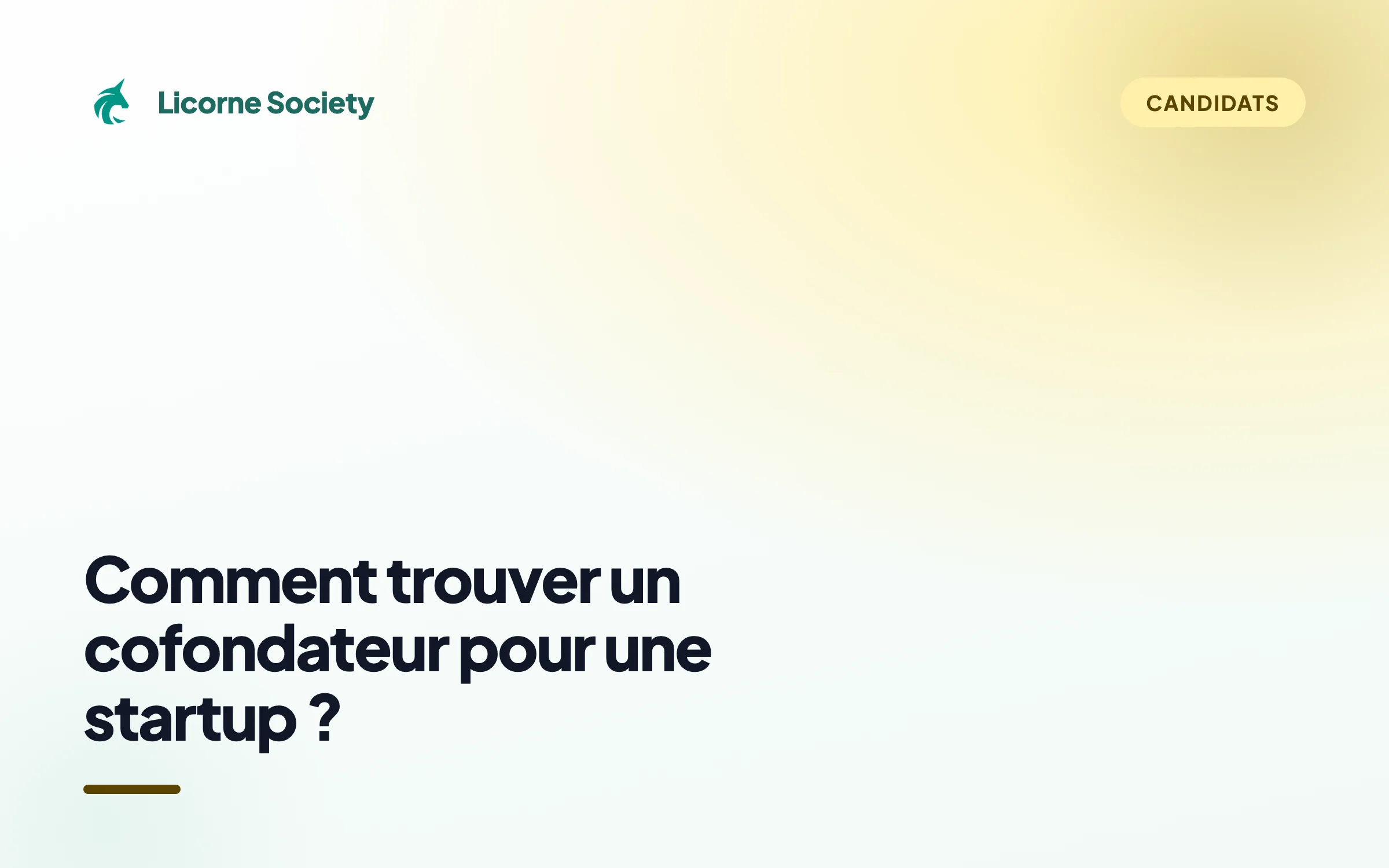 Comment trouver un cofondateur pour une startup en 2026 ?