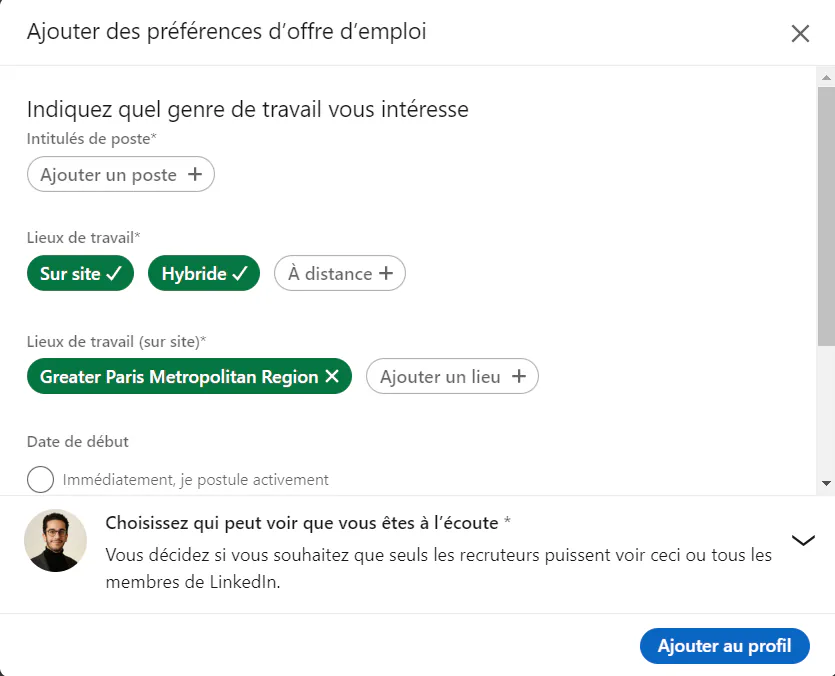 A l'écoute Linkedin