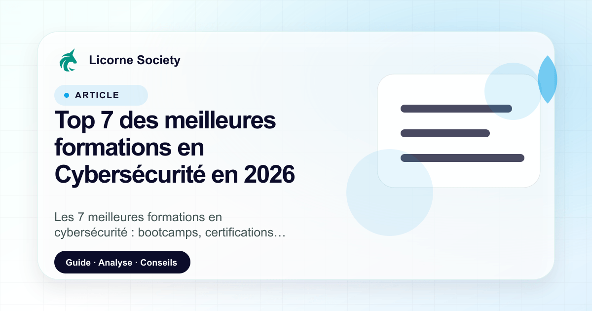 Top 7 des meilleures formations en Cybersécurité en 2026