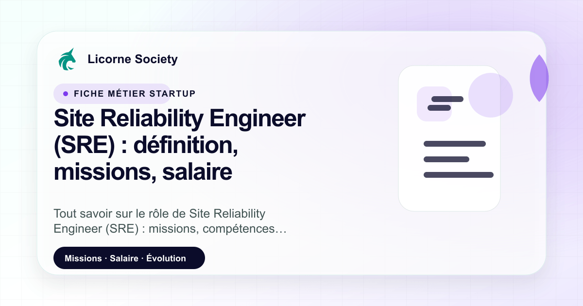 Site Reliability Engineer (SRE) : le métier