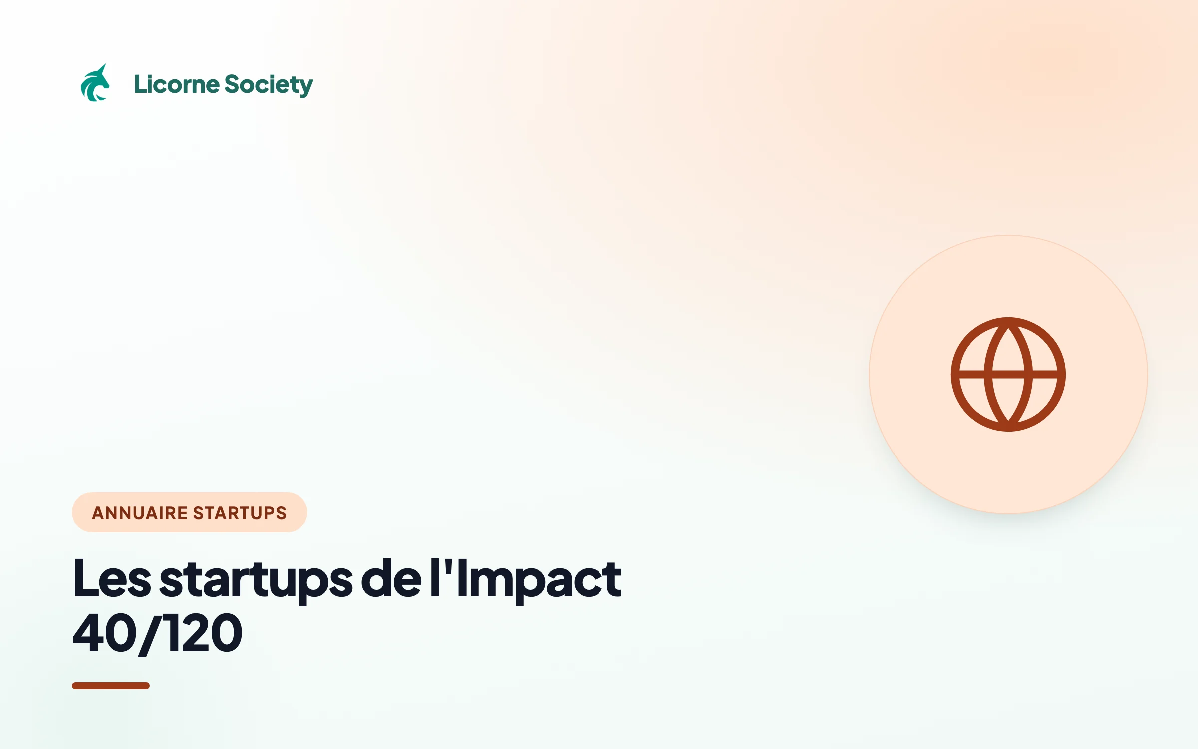 Les startups de l'Impact 40/120