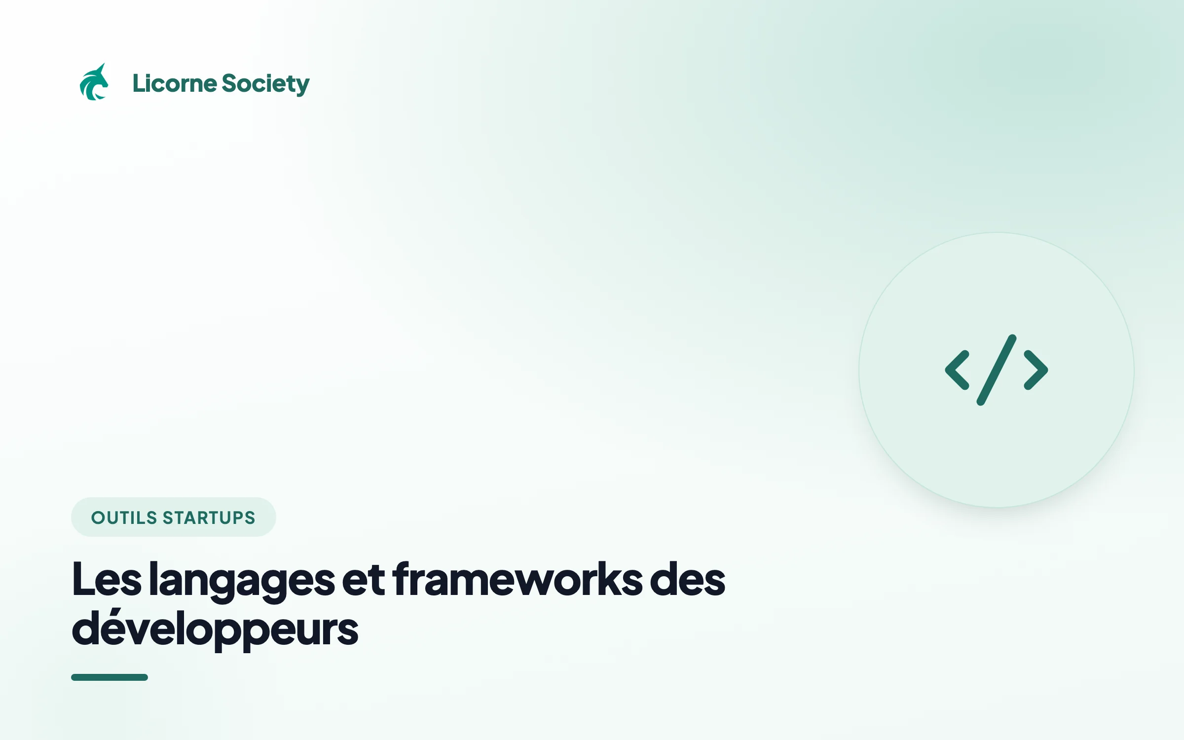 Toolbox : Les langages et frameworks des développeurs