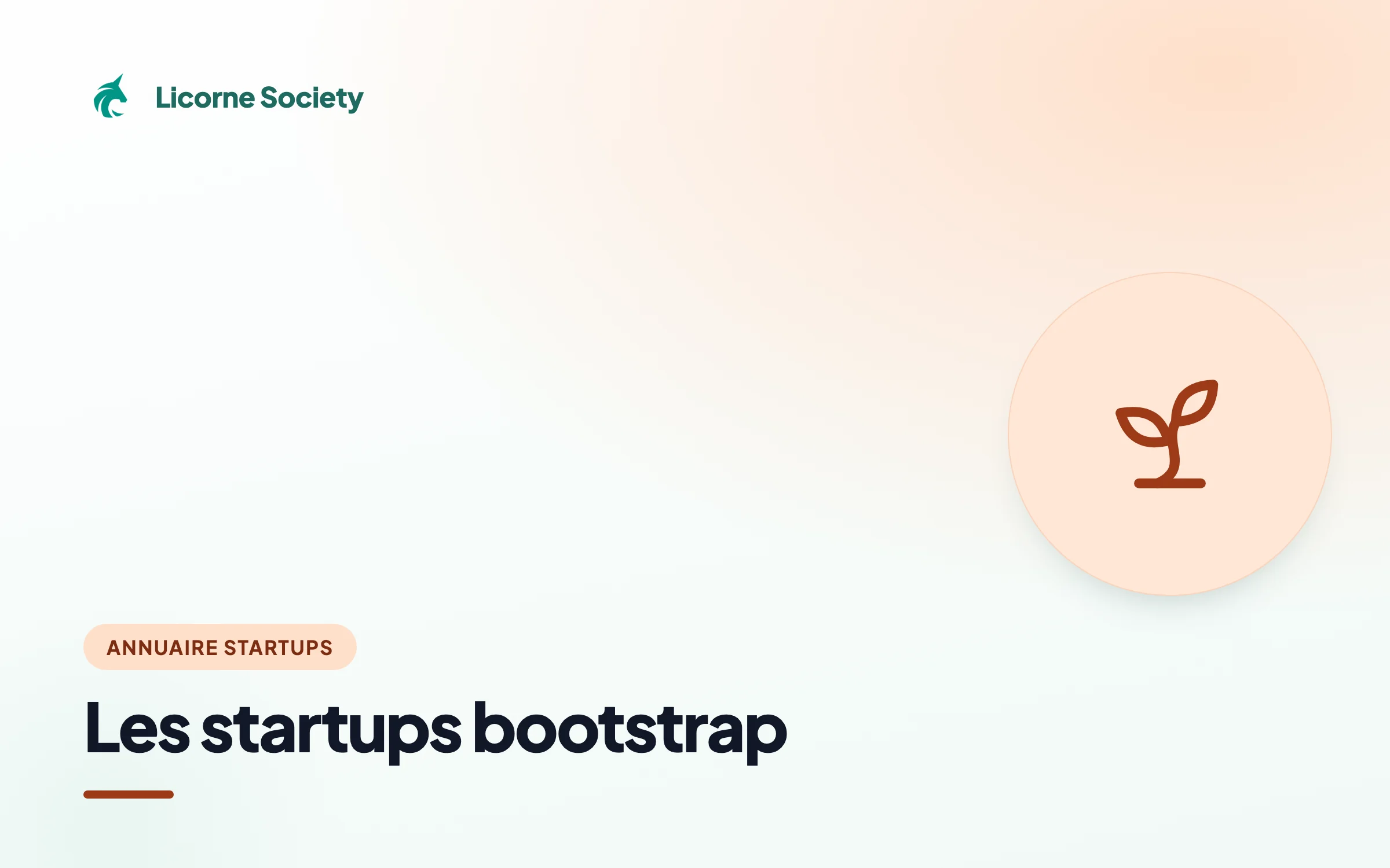 Les startups bootstrap