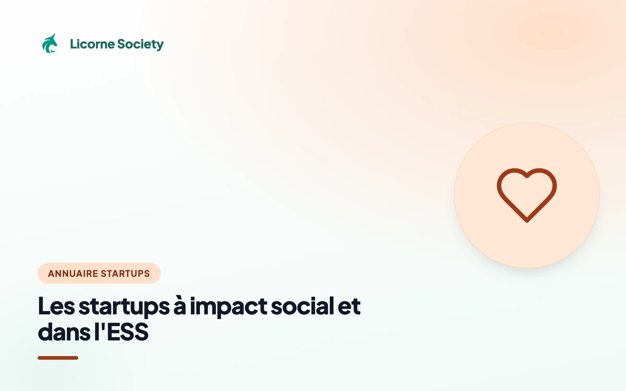 Les startups à impact social et dans l'ESS