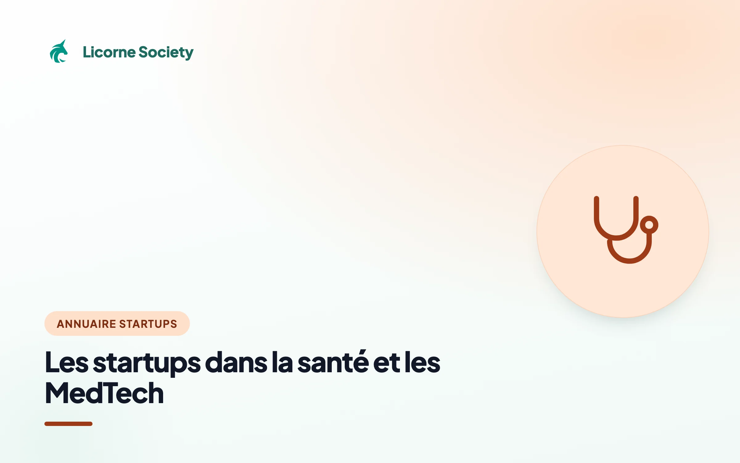 Les startups dans la santé et les MedTech